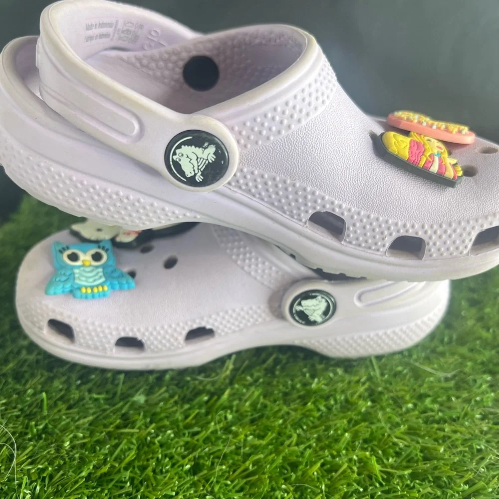 Crocs Classic Clogs Kids Size C10 10 Slip On Light Purple violet